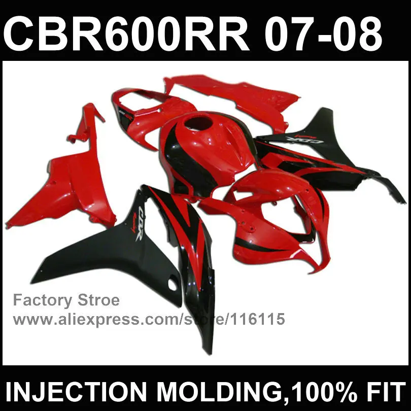 Красный кузовов литья под давлением для Honda F5 в ЦБР 600 РР 2007 2008 cbr600rr 07 08 АБС часть обтекатель Красный кузовов литья под давлением для Honda F5 в ЦБР 600 РР 2007 2008 cbr600rr 07 08 АБС часть обтекатель