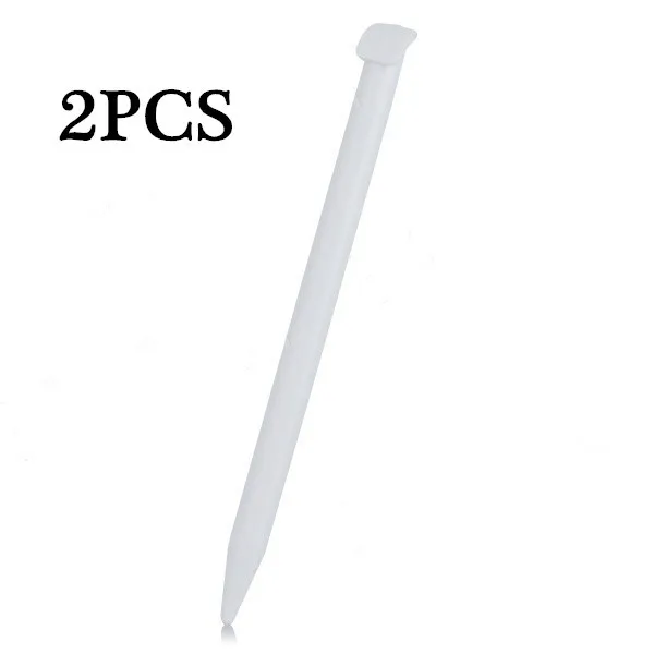 2PCS White Stylish Plastic Compact Stylus Touch Pen for Nintendo NEW