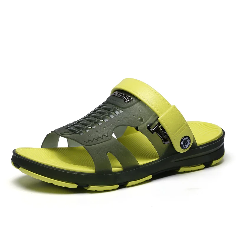 New Summer Men Sandals Slip On TPU Injection Shoes Concise Outdoor