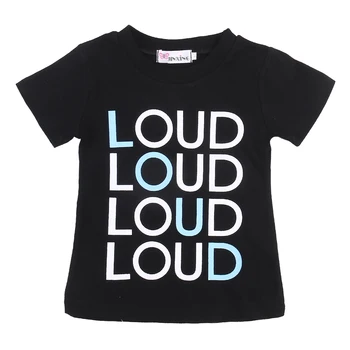 

2017 New Baby Girls Boys Clothes Summer Short Sleeve Loud Printed Cotton Kids T-Shirt Casual Child Clothing TShirt Top 0-6Y