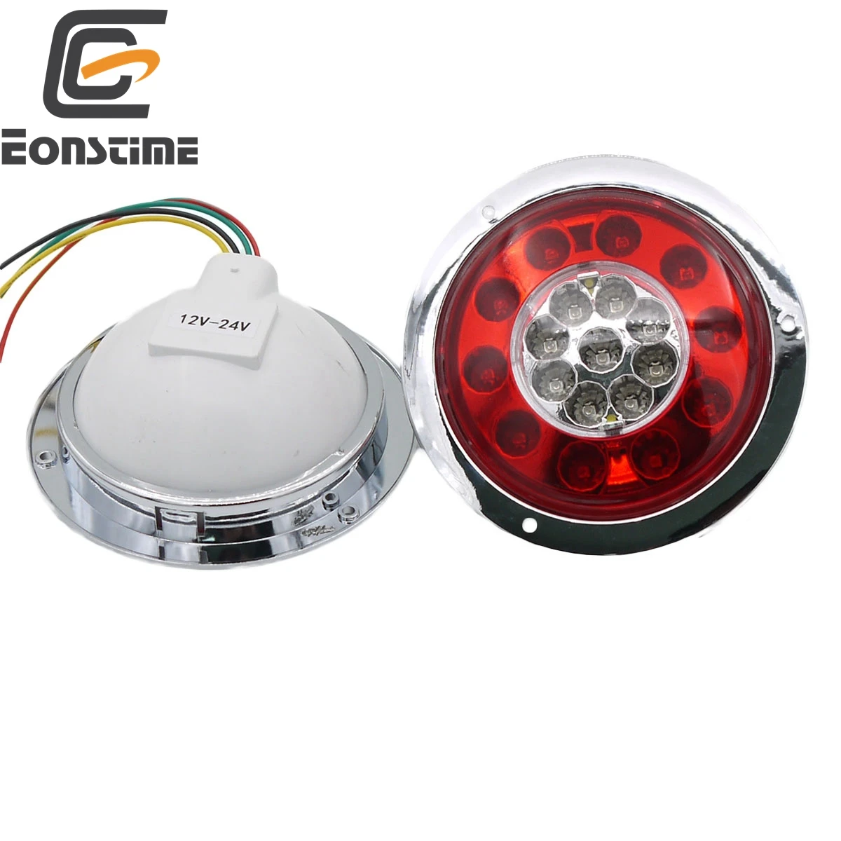 Eonstime 2pcs 12V 24V Car Side font b Lamp b font Light 19LED Truck Trailer Lorry