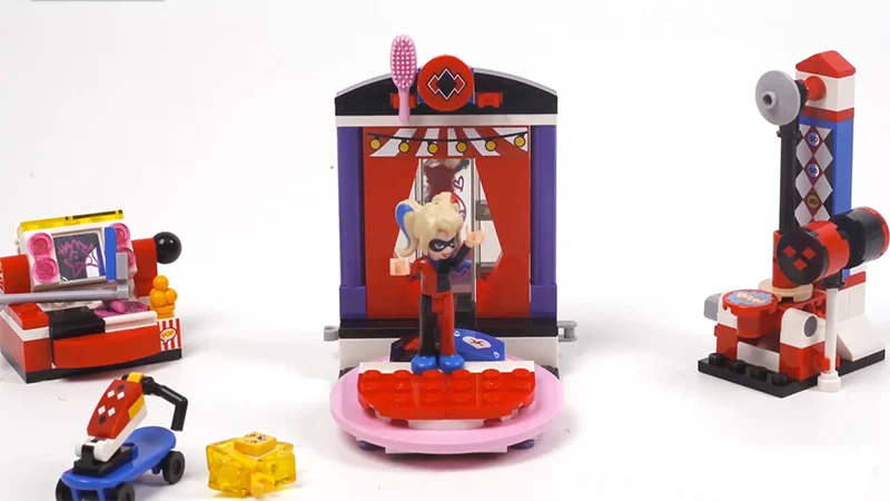Совместимость с 41236 10688 DC Super Hero обувь для девочек Харли Квинн общежития здания