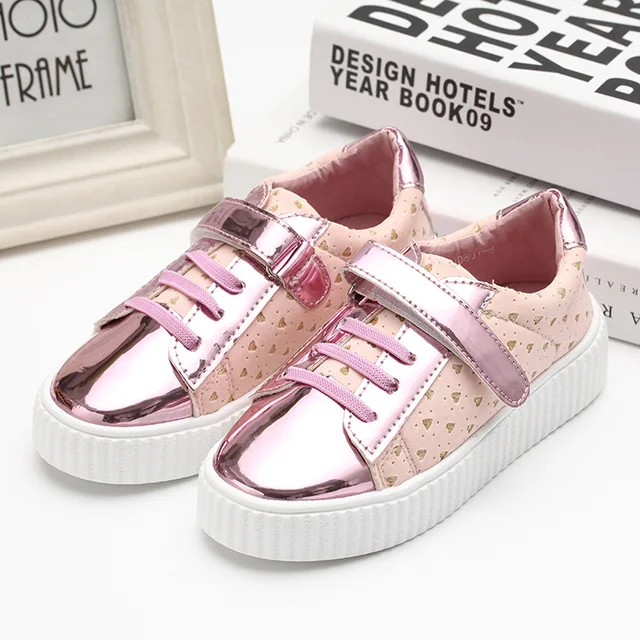 2018 new fashion children's sports shoes girls lovely stars casual