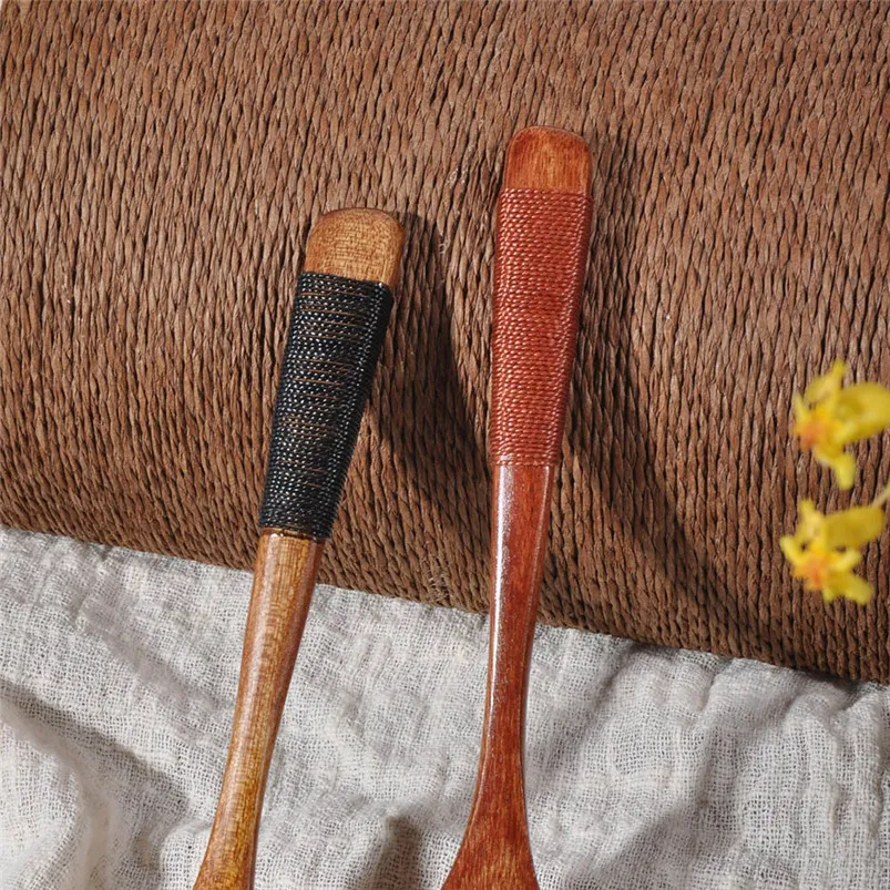 Wooden Spoon Fork Bamboo Kitchen Cooking Utensil Tools Soup-Teaspoon Tableware 2018 New Arrival Hot Sale R09 (11)