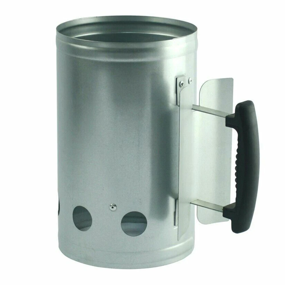 Barbecue BBQ Chimney Starter Charcoal Grill Steel Rapid Quick Fire Lighter For Home Outdoor