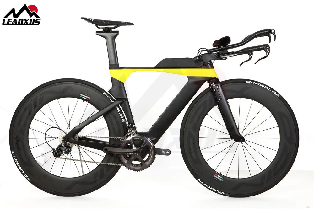 Best Leadxus Kx3000 Tt Complete Bike Time Triathlon Bicycle Carbon Frame+88mm Carbon Wheel+handlebar+r8000 Group+saddle 2