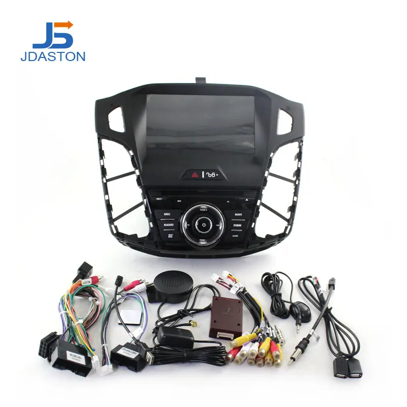 JDASTON Android 10 машинный DVD проигрыватель для Ford Focus 2011 2012 2013 WI-FI gps навигации 1 Din Автомобильный Радио стерео Мультимедиа