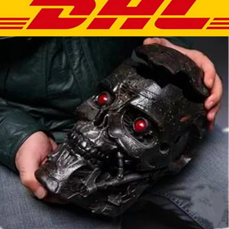 

Terminator 2: Judgment Day Statue 1:1 (LIFE SIZE) T600 Skull Storage Box With LED Light Voice Control Collectible Model Toy T106