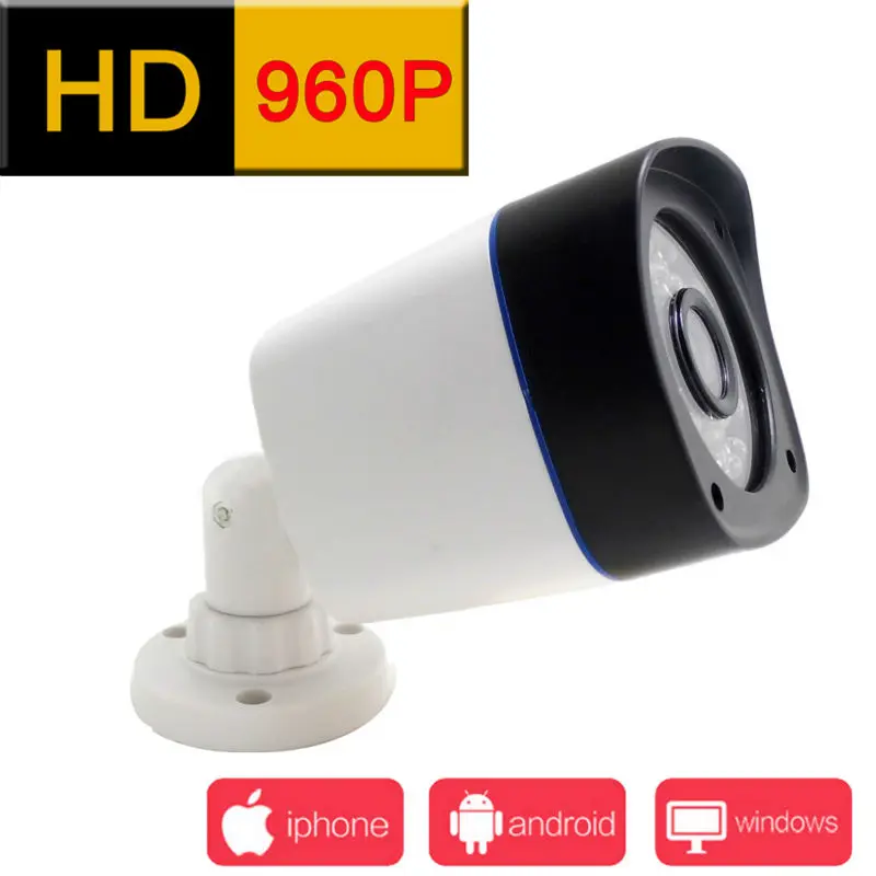 JIENUO ip camera 960P outdoor surveillance infrared cctv security system webcam waterproof video cam home p2p