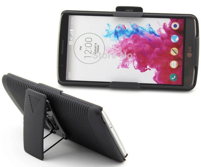 

Business Man Waist Belt Clip Cover Shell Holster Hybrid Case Stand Phone Holder Hard Back Case for LG G3 Phone Cover