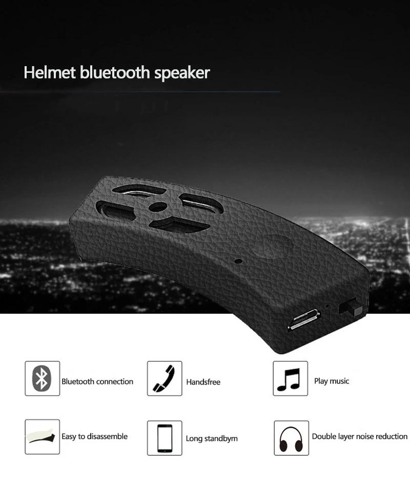 Портативная Водонепроницаемая Bluetooth Колонка для мотоцикла велосипедный мотоцикл шлем беспроводной открытый езда стерео для IPhone для Android