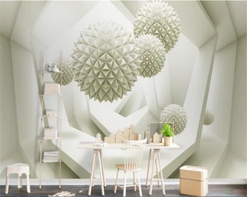 

beibehang Custom beautiful ball building space mural wallpaper home decoration living room TV background wall papel de parede