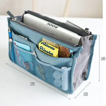

2019 Women Lady Comestic Bags Minimalist Nylon Solid Color Zipper Bags Cases