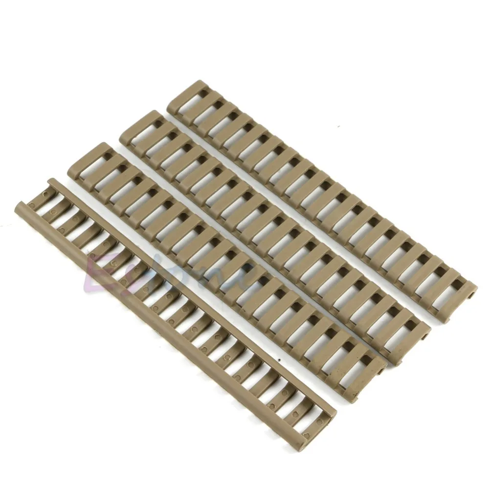 

4x 18-Slot Picatinny Ladder Rail Panel Handguard Protector Resistant Cover 10166