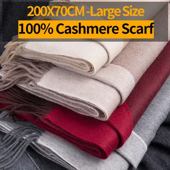 

2020 New 100% Cashmere Scarf Poncho Women Winter Warm Shawls and Wraps for Ladies Pashmina Solid Winter Natural Cashmere Scarves