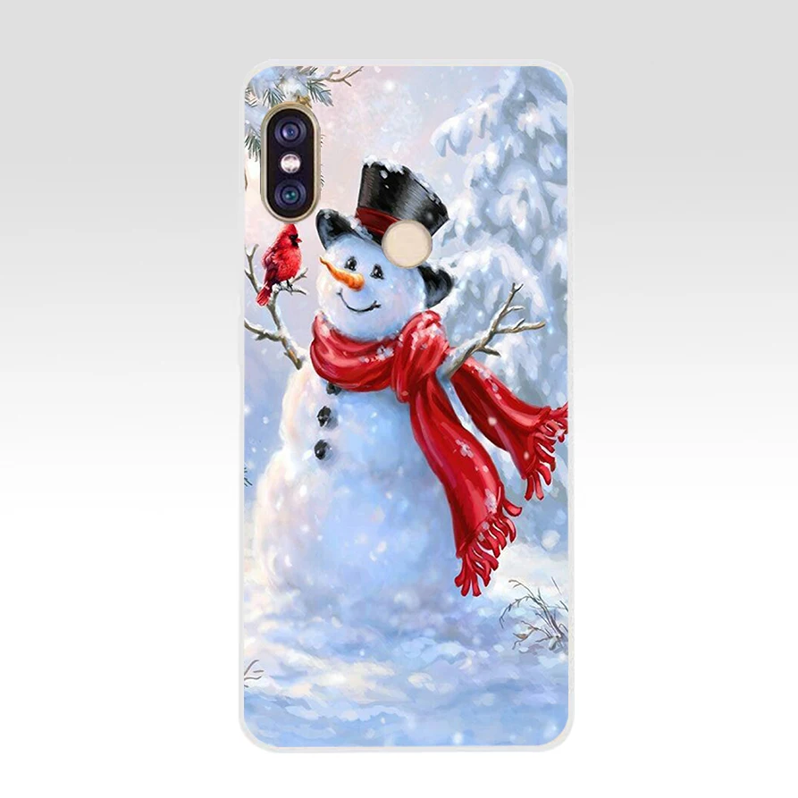 147WE happy New Year merry Christmas Мягкий силиконовый чехол для телефона из ТПУ xiaomi redmi 6 5A 6A 5Plus