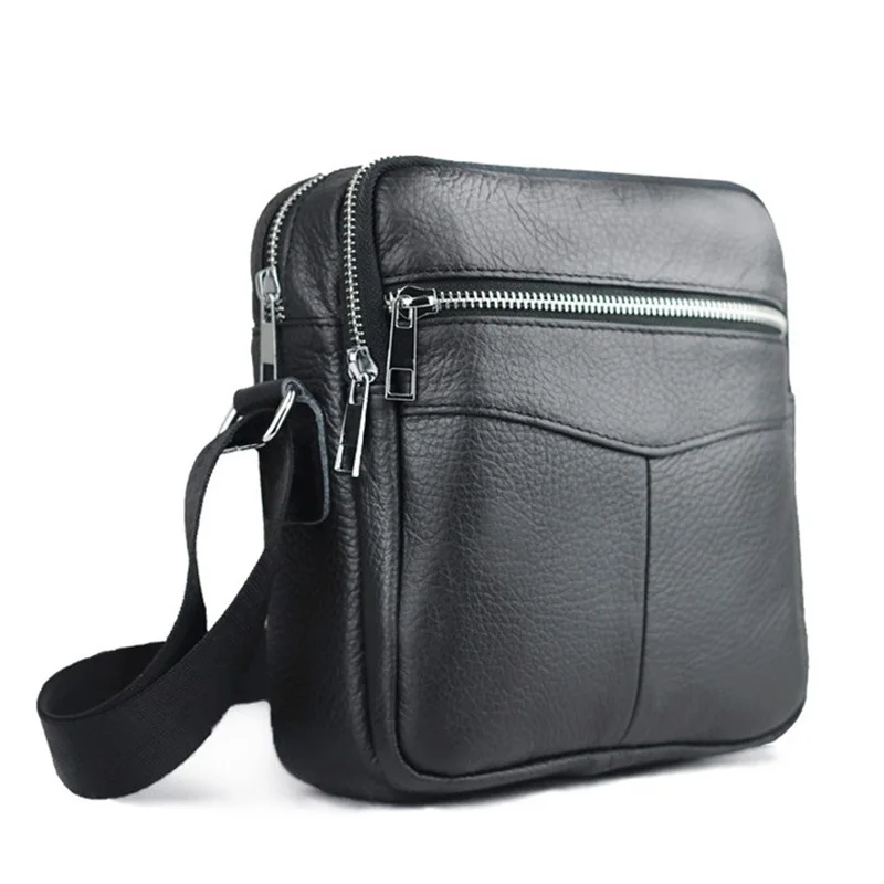 New High quality genuine leather men bag small messenger bags fashion ...