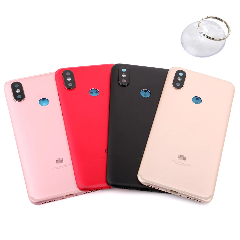 Задняя крышка батарейного отсека для xiaomi MiA1 A2, алюминиевый сплав, чехол на заднюю крышку, задняя дверь, Замена жесткого аккумулятора, чехол с присоской