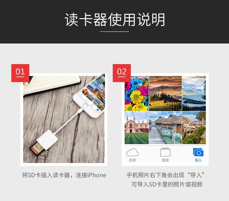 New-Micro-Lightning-to-SD-Card-Camera-Reader-adatper-cable-13cm-for-Apple-iPad-Air-mini (1)