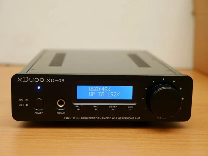 2015-XDUOO-XD-06-24Bit-192KHz-High-Performance-USB-Coaxial-Optical-DAC-Headphone-tube-Amplifier-Silver