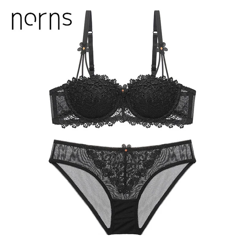 Norns/Модный комплект нижнего белья с открытыми чашечками кружевное нижнее белье