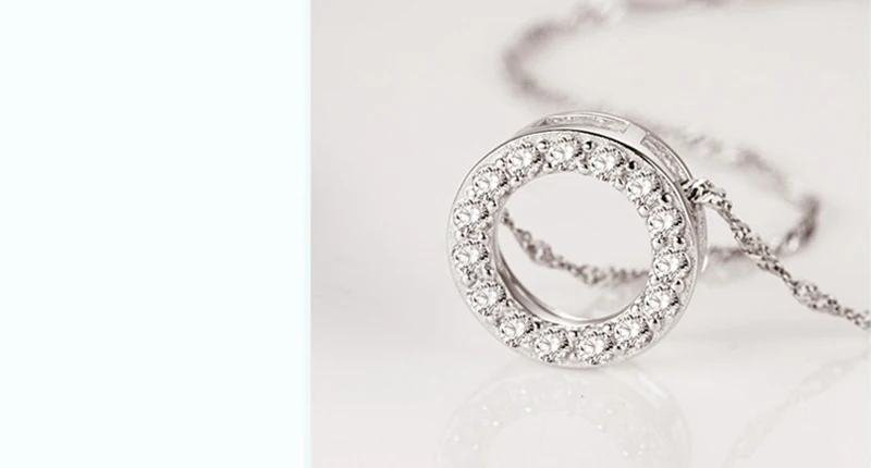 Новое ожерелье подлинное серебро высшей пробы ювелирные изделия 925 стерлингового серебра ожерелья для женщин Рождественский подарок ювелирные изделия N124