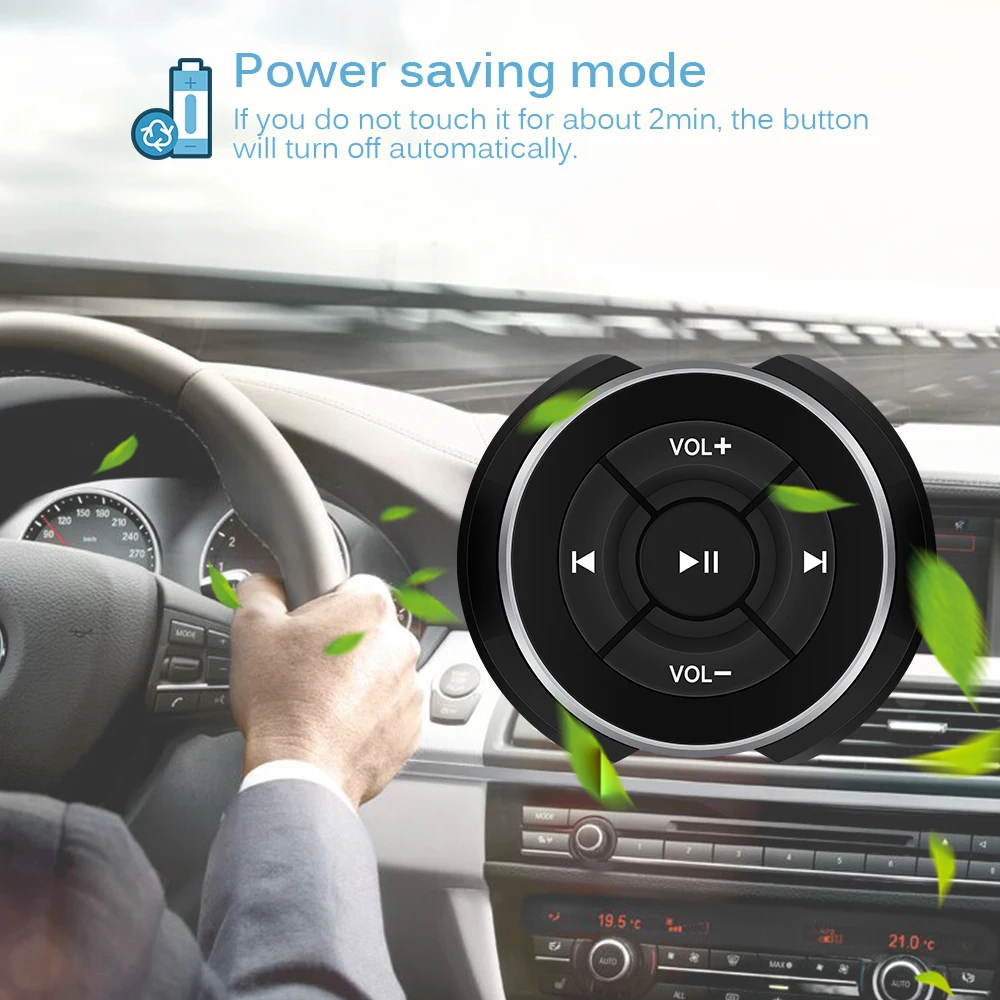 FORNORM беспроводной Bluetooth пульт дистанционного управления медиа кнопка для рулевого колеса автомобиля мотоцикла велосипед Руль для iPhone 7 6 samsung