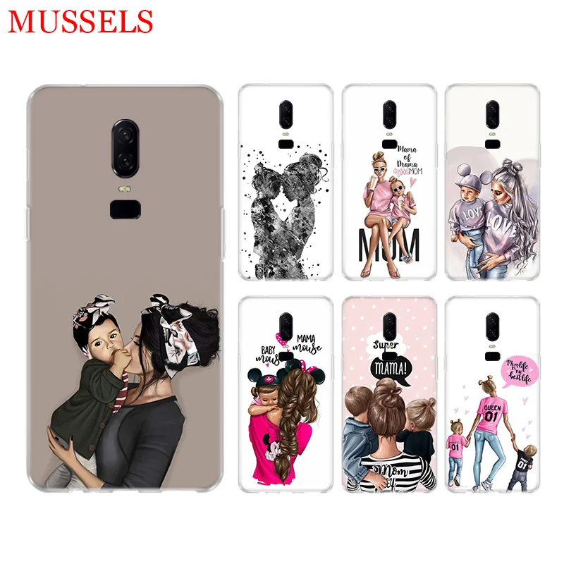 Baby Mom Girls Phone Back Case for font b OnePlus b font font b 7 b