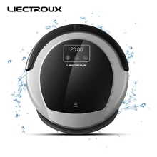 LIECTROUX Robot Vacuum Cleaner B6009,2D Map & Gyroscope Navigation,with Memory,Low Repetition,Virtual Blocker,UV Lamp,Water Tank
