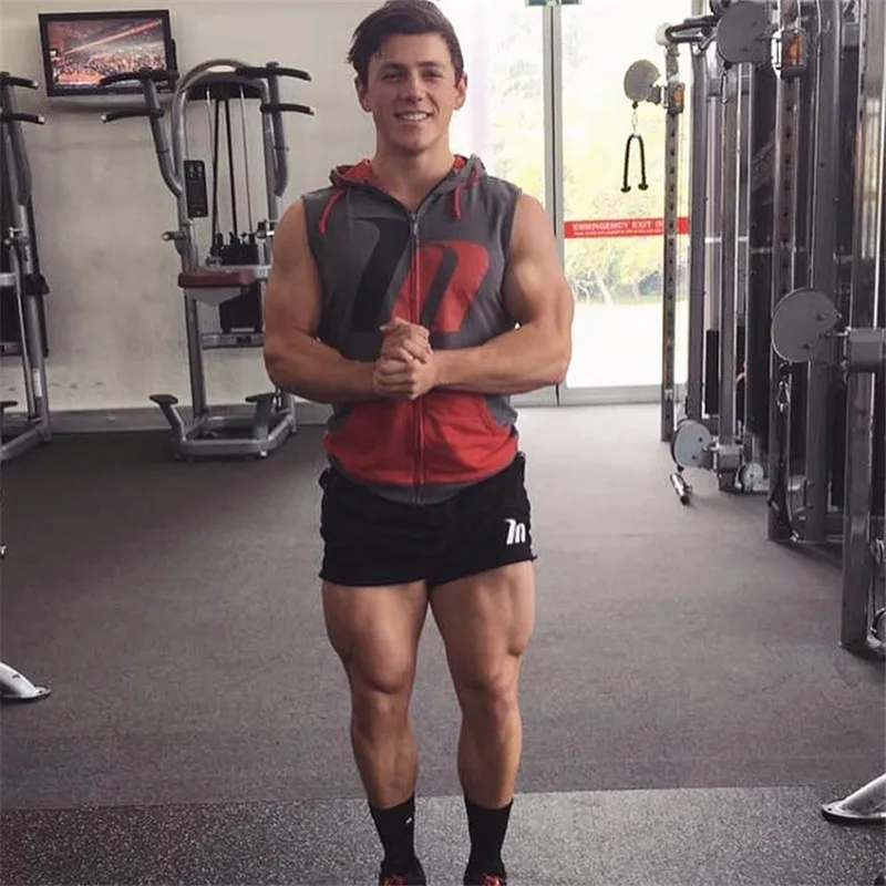 Gym vest Men Hoodie Sweatshirts Fitness (11)