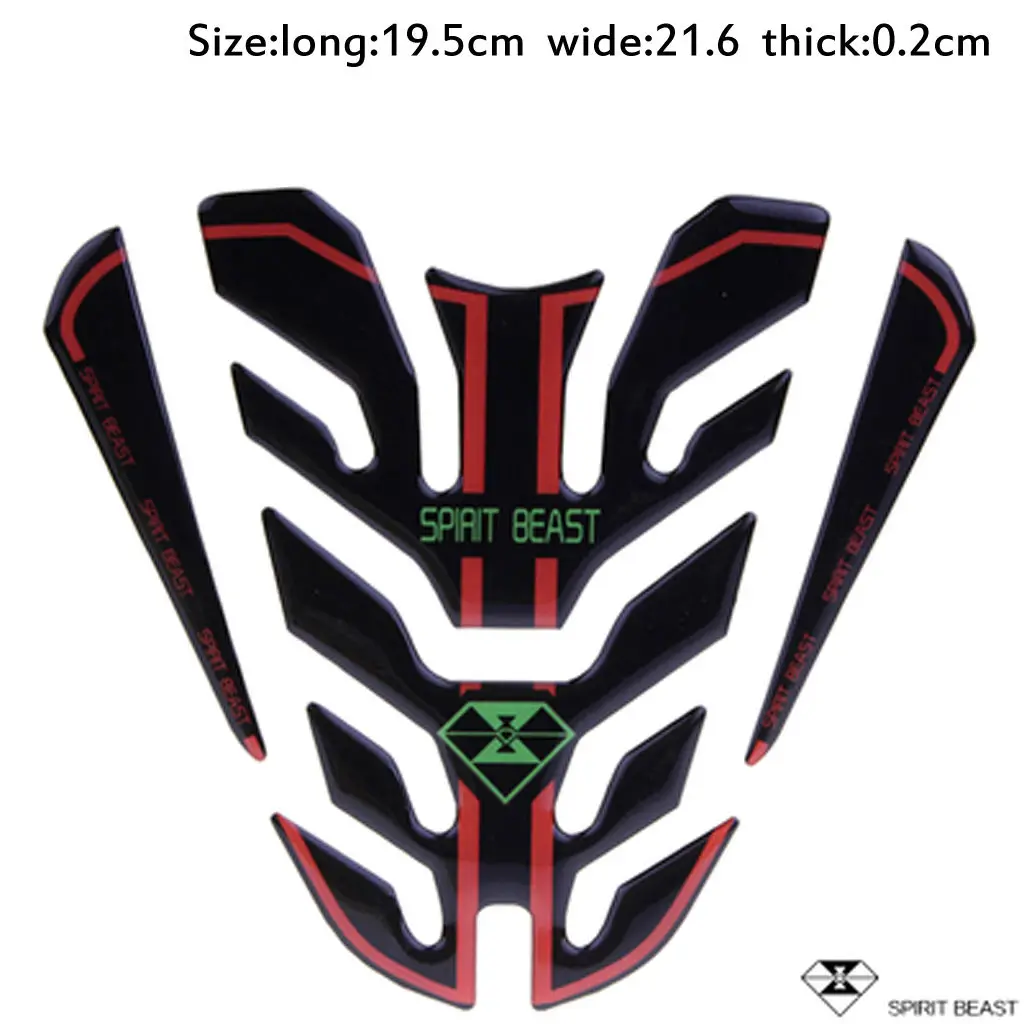 Tangki Minyak Sepeda Motor Stiker Memantulkan Cahaya Pad Gas