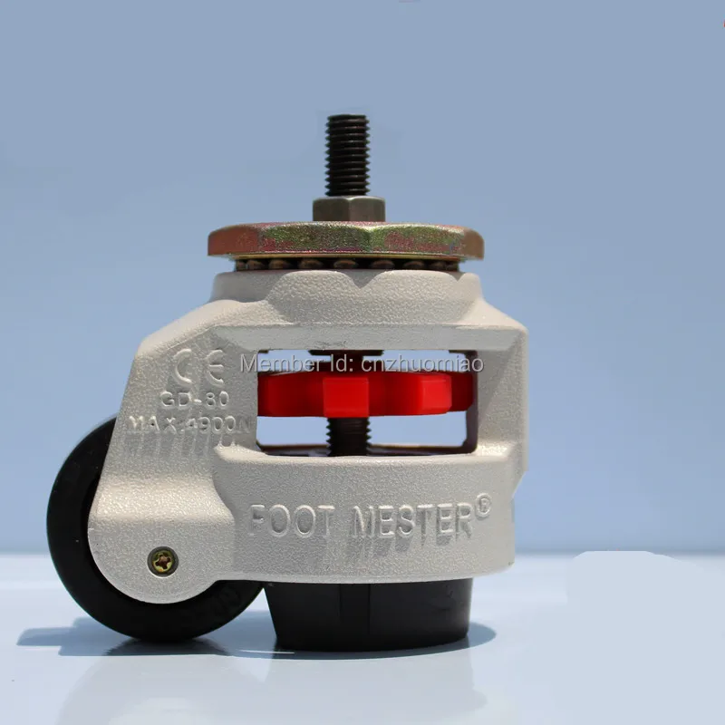 4 PCS GD 100S heavy duty leveling swivel caster height adjustable