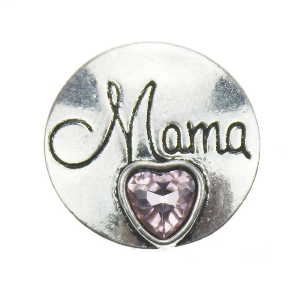 20 шт./лот модные Семья оснастки ювелирные изделия NANA MAMA 18 мм Металл застёжка, бусинка браслет с застежкой украшения для Для женщин