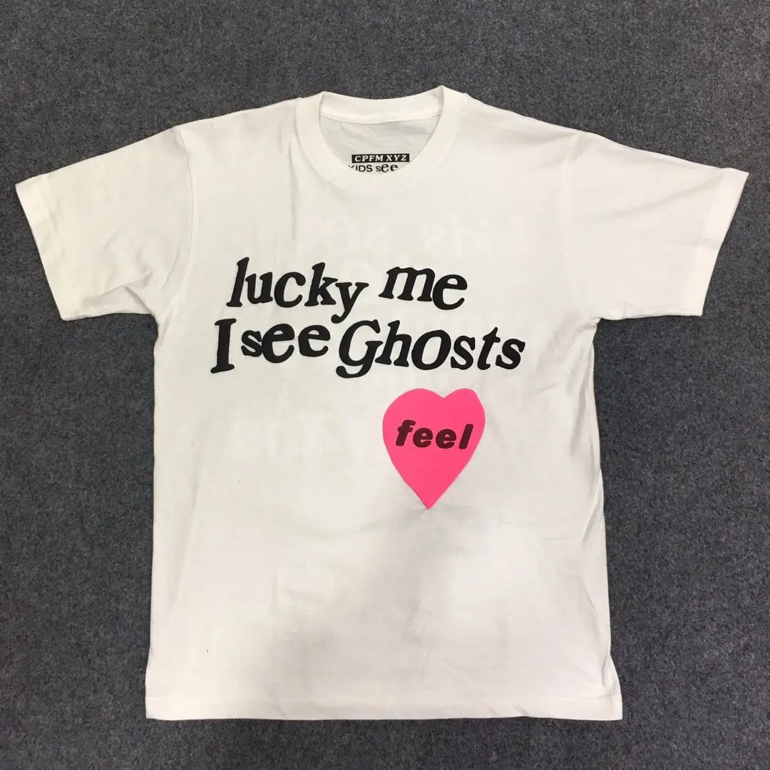 

19ss Kanye West KIDS SEE GHOSTS Tshirt Women Men Streetwear Harajuku Sally Face Top Tees Hip Hip Billie Eilish TShirts Homme