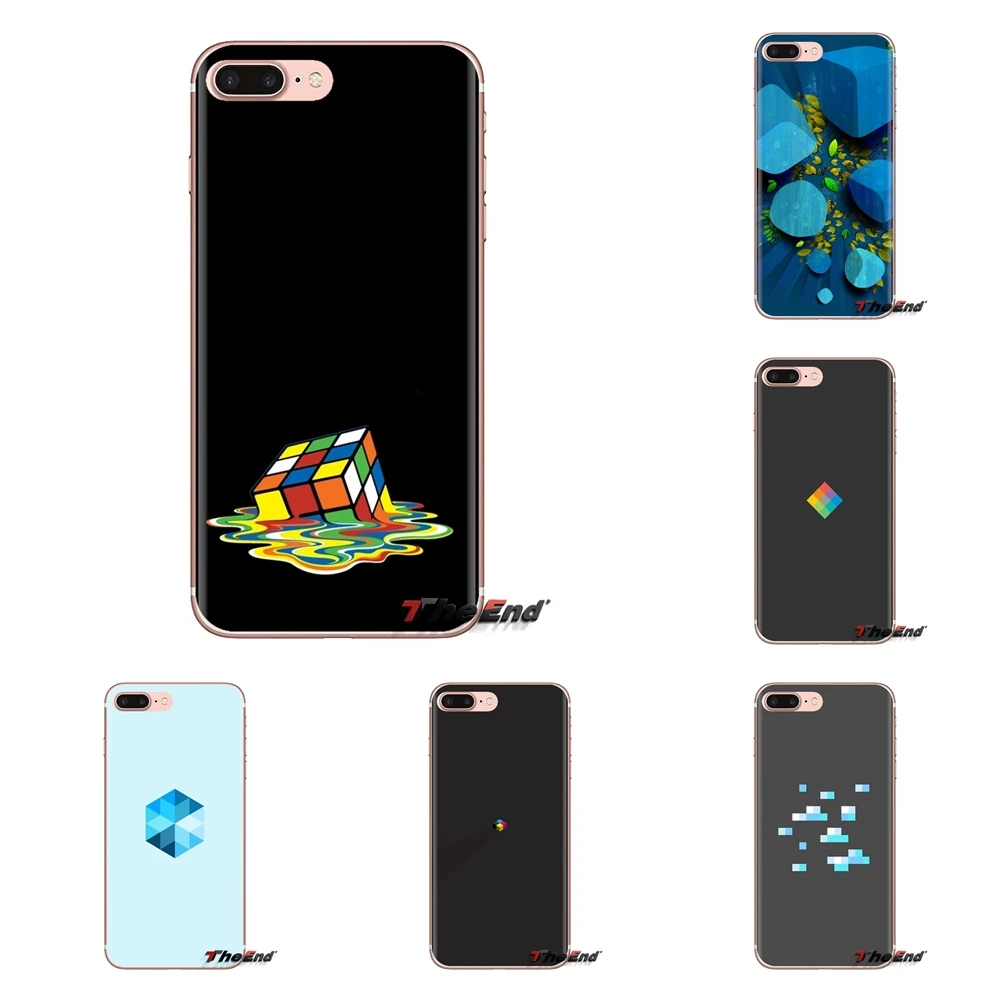 Vector Cube Soft Transparent Shell Covers For Samsung Galaxy A3 A5 A7 A9 A8 Star A6 Plus 2018 2015 2016 2017 |