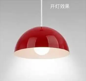 

Free shipping 40cm Modern aluminum hemisphere pendant lights brief black white red dinning lighting pendant light
