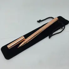 Инструменты для письма EDC гладкая поверхность шариковая ручка твердая медь цилиндрическая многоразовая гелевая ручка