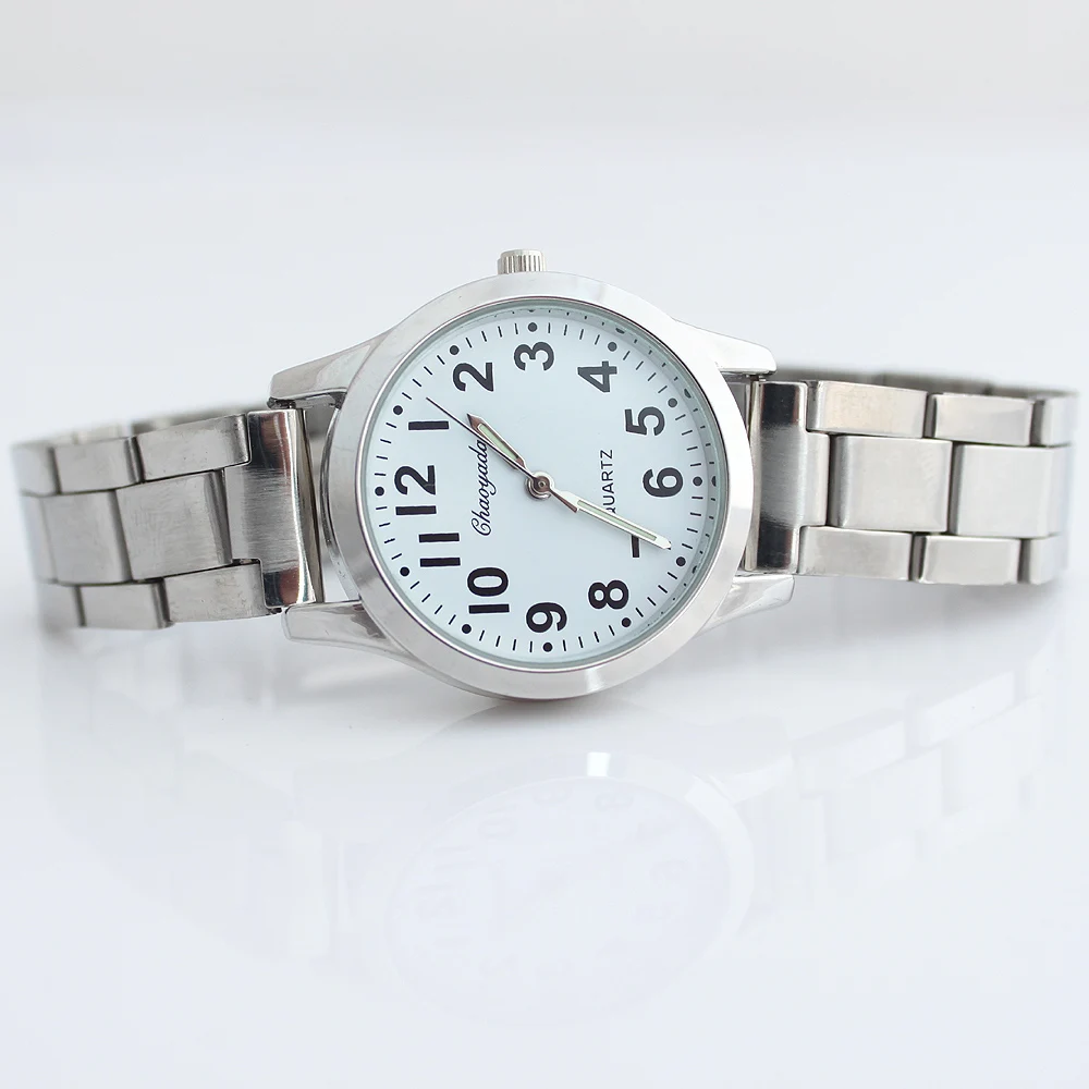 Высокое качество, для пожилых мужчин, женщин, людей, часы с большим количеством, браслет из нержавеющей стали, наручные часы для влюбленных, часы для женщин и мужчин, простые часы SN81
