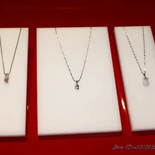 3 шт./компл. высокое качество белый акриловый стенд для ожерелий Держатель Браслет витринный стеллаж торговая стойка для подвесок выставочный стенд для украшений