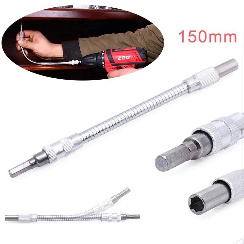 1-4-Hex-Flexible-Hose-Screwdriver-Extension-Bit-Holder-Flex-Screwdriver-Extension-Adapter-DIY-Hand-Tools