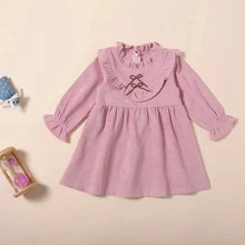 Baby Girl Long Sleeve Dresses 2019 Spring Autumn Bow Princess Party Kids Dresses For Girls Clothes Infant Cute Pink Dress Baby Girl Long Sleeve Dresses 2019 Spring Autumn Bow Princess Party Kids Dresses For Girls Clothes Infant Cute Pink Dress