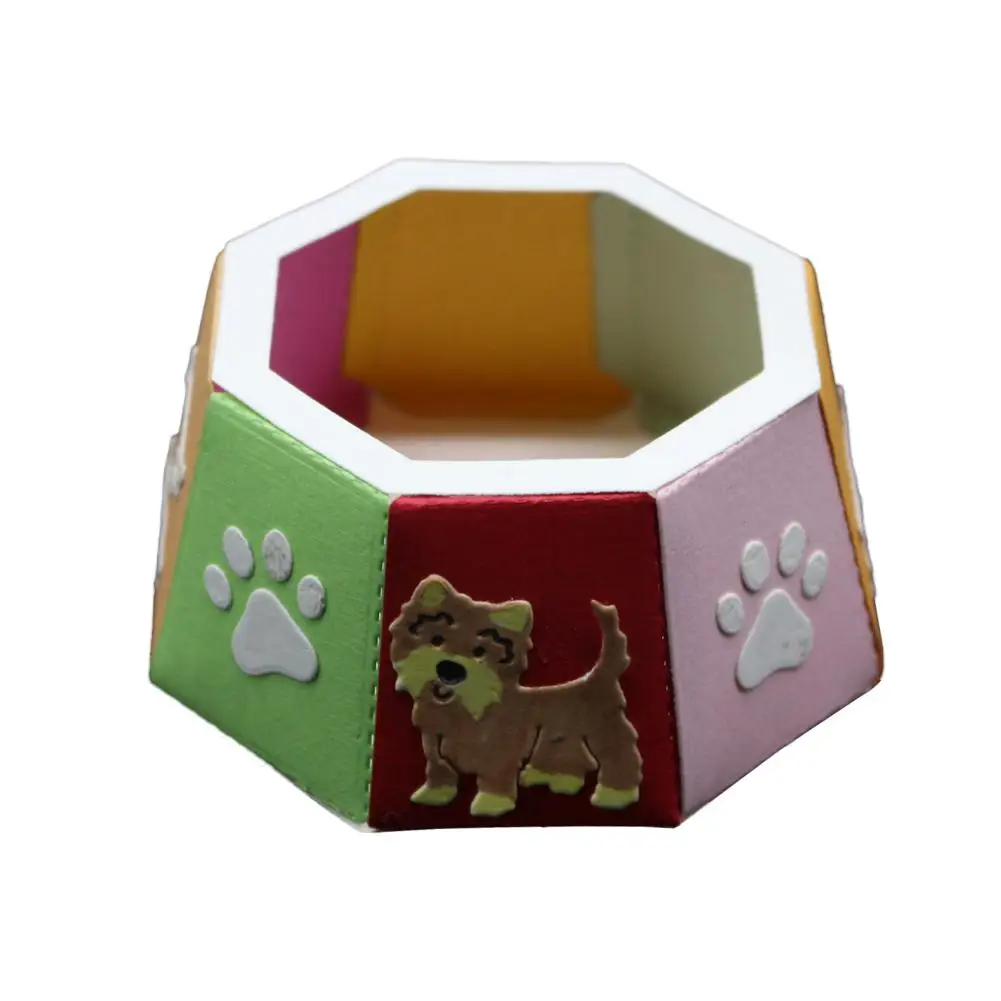 

New 2019 Creative 3D Dog Bowl Metal Cutting Dies Handcraft Stamps for Scrapbooking Dropshipping
