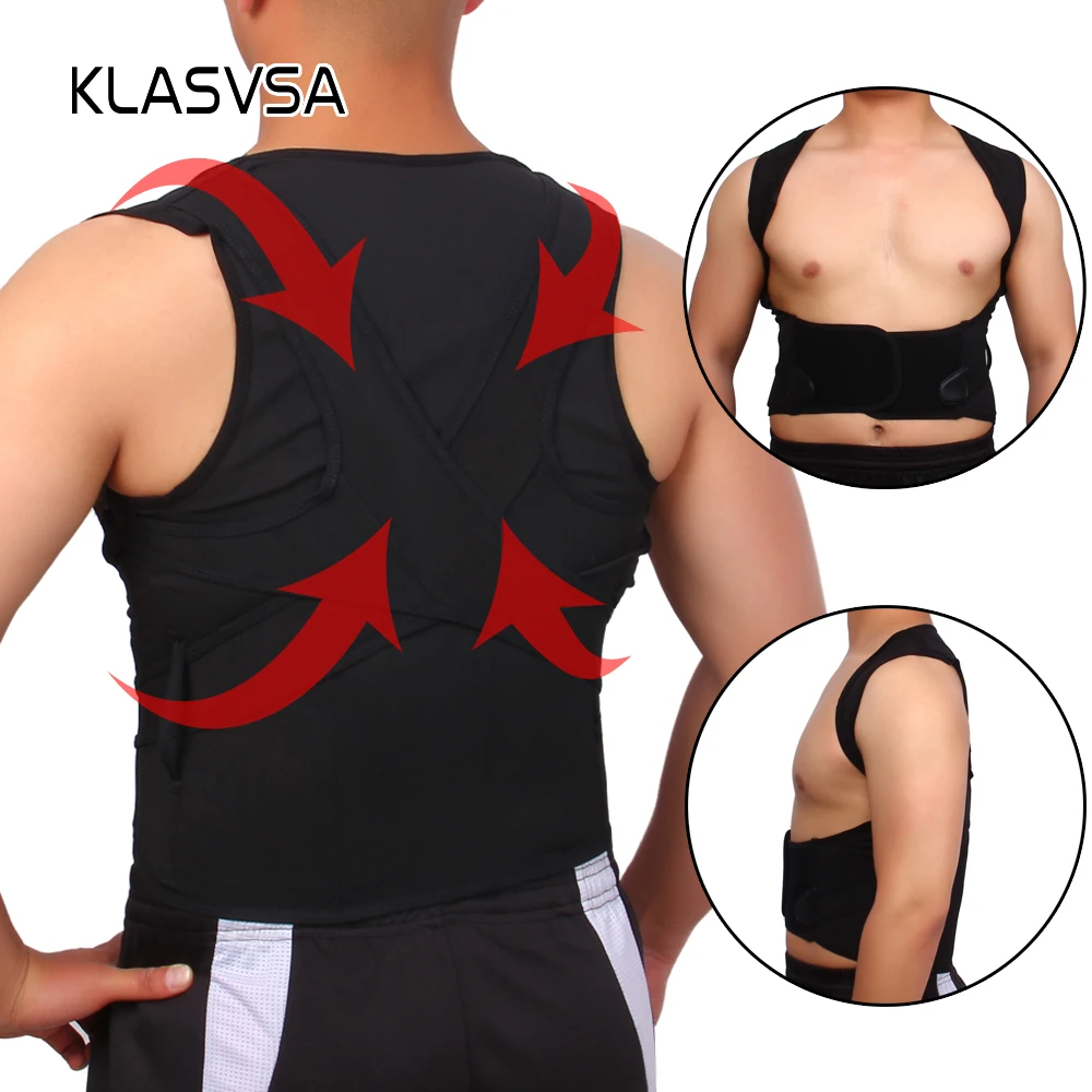 Back Shoulder Support Brace Straightener Posture Corrector Vest Back