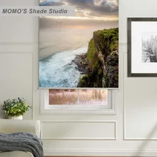 MOMO рулонные шторы затемненные дизайнерские оконные шторы покраска занавески рулонные шторы Тепловая ткань Индивидуальный размер PRB set158-163
