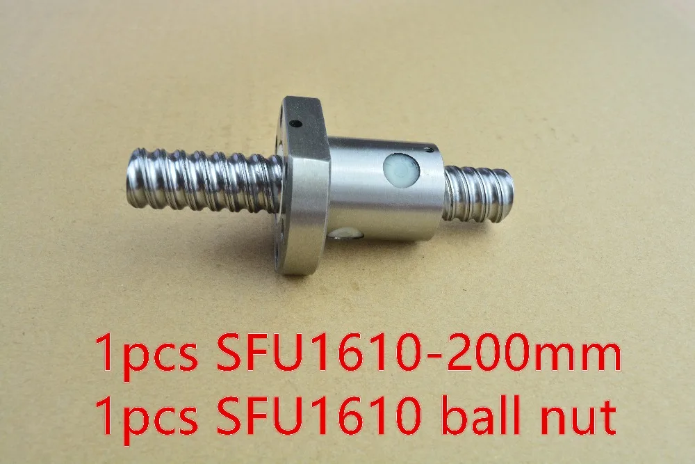 ball screw diameter 16mm SFU1610 length 200mm include 1610 flange nut