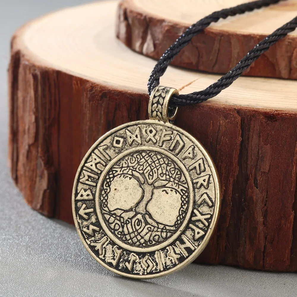 Cool Fashion Viking Vegvisir brújula Colgante Collar Colgante de Odin/'s symbal