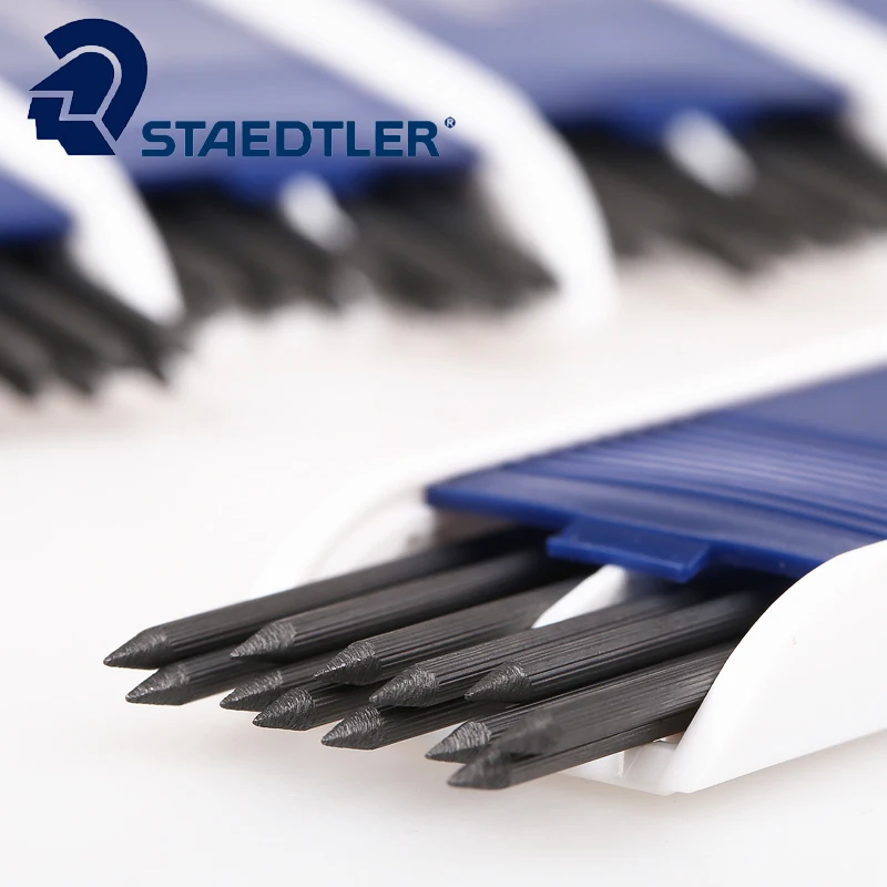 

Staedtler Mars Carbon 200 2.0mm Mechanical Pencil Lead drawing pencil refills 4B/2B/B/HB/H/2H/4H Black 12Pcs/tubes Germany