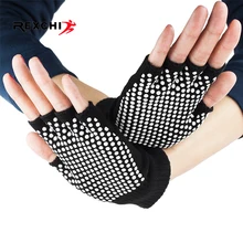 REXCHI Тренажерный Зал Фитнес Йога Спортивные перчатки силовая Тяжелая атлетика для женщин мужчин Кроссфит тренировки Бодибилдинг половина пальцев Защита рук