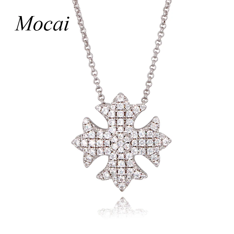 Cross Necklaces & Pendants Silver/Rose Gold Color Black Zinc Alloy With