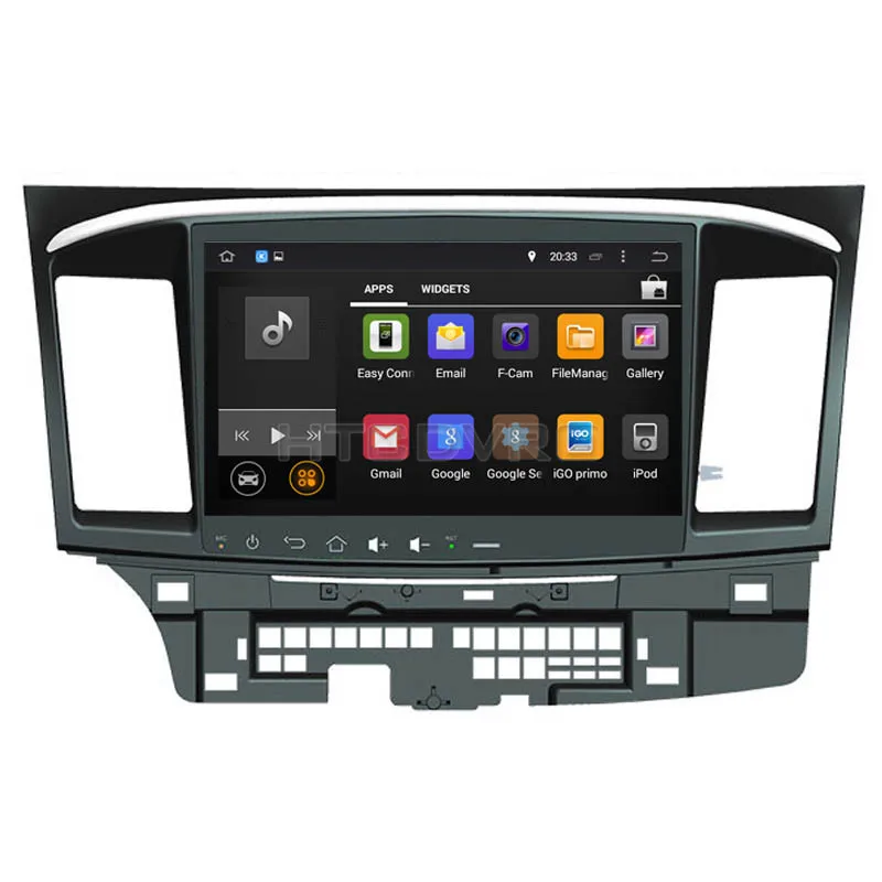 Excellent YMODVHT 10.1inch Octa Core 4GB+32GB Android 9.0 Car DVD Player for Mitsubishi Lancer 2007-  Radio Stereo GPS Navigation 2